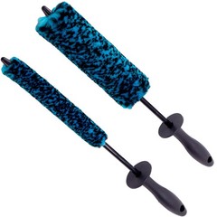 VIKING Wheel Barrel Brush Set, Cleaning for Wheels and 16 inches, Teal