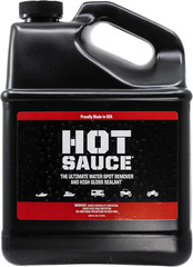 Bling Sauce Hot Sauce Hard Water Spot Remover with Wax Sealants, 1 Gallon | Hard