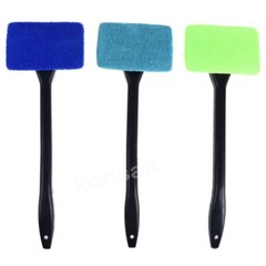 3PC Window Windshield Cleaning Tool Microfiber Car Wiper Cleaner Glass Brush USA