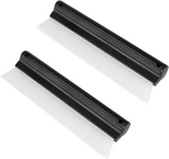 2 Pack 10 Inches Cleaning Water Squeegee Blades Soft Silicone Squeegee for