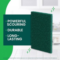 Scotch-Brite Heavy Duty Scouring Pad, Dish Scrubber for Kitchen + Outdoor, 8