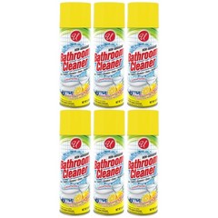 Non-Abrasive Foaming Bathroom Cleaner – Lemon Scent, 13oz. (Pack of 6)
