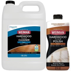 Hardwood Floor Cleaner & Polish – 1 Gallon & 32 oz Restorer