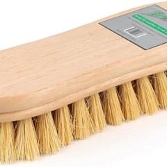 Scrub Brush – Natural, Non-abrasive Tampico Bristles: Upholstery Cleaning, Boats