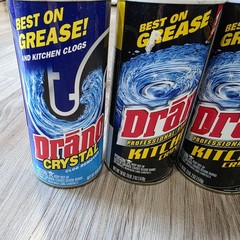 Lot of 4 Drano Crystals 18 oz Kitchen Clog Remover