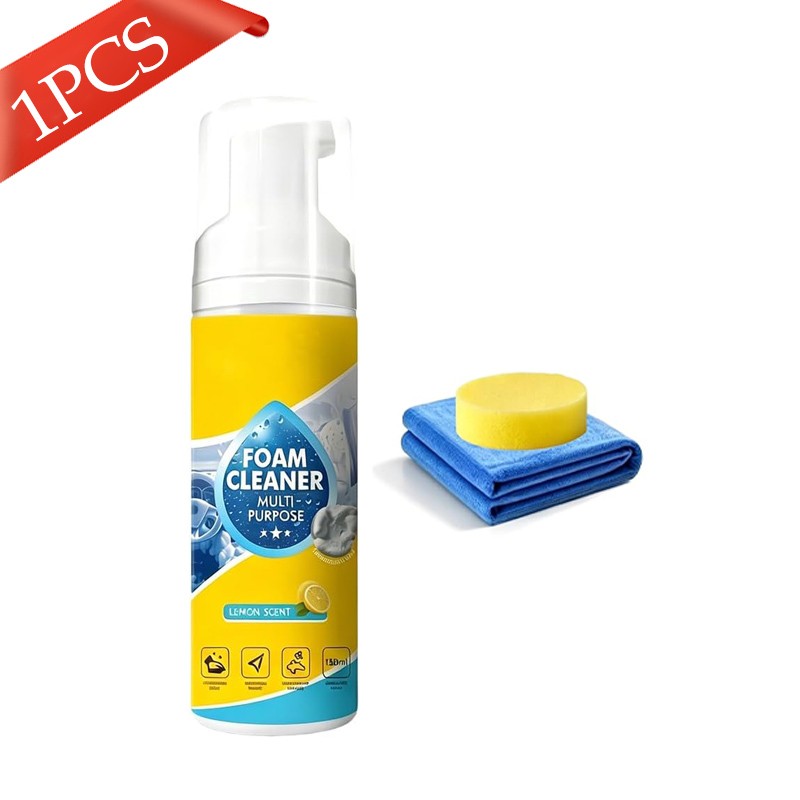 4-in-1 Multi-Enzyme Foam Cleaner, Deep Cleaning Spray for Car Kitchen Bathroom
