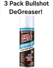 3pk Horse Power Bull Shot Degreaser Foaming Grime Remover Spray Made in USA!