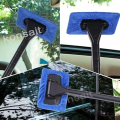 3PC Window Windshield Cleaning Tool Microfiber Car Wiper Cleaner Glass Brush USA