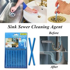 12 Pcs Sani Sticks Pack Odor Drains Drain Clear Cleaner Deodorizer Cleaning