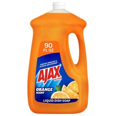Ultra Liquid Dish Soap, Orange Scent, Triple Action – 90 fl oz Bottle