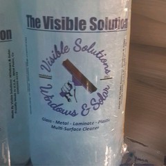 NEW “The Visible Solution” Glass & Multi-Surface Cleaner 16oz 2pk