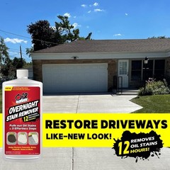 Biodegradable Overnight Oil Stain Remover – 32oz for Concrete & Driveways