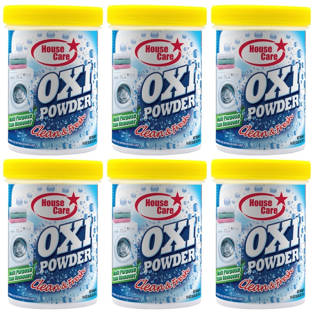 Oxi Powder Multi-Purpose Stain Remover – Clean & Fresh, 14oz (397g) (Pack of 6)