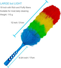 2 Pack Upgrade 19” Static Duster Beandable and Washable – More Fibers Bigger Hea