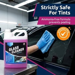 Car Glass Cleaner (1 Gallon) – Ammonia-Free Window 128 Fl Oz (Pack of 1)