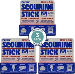 U.S. Pumice Scouring Stick, Heavy Duty Extra Strong Pumice Cleaning Bar (3 Pack)