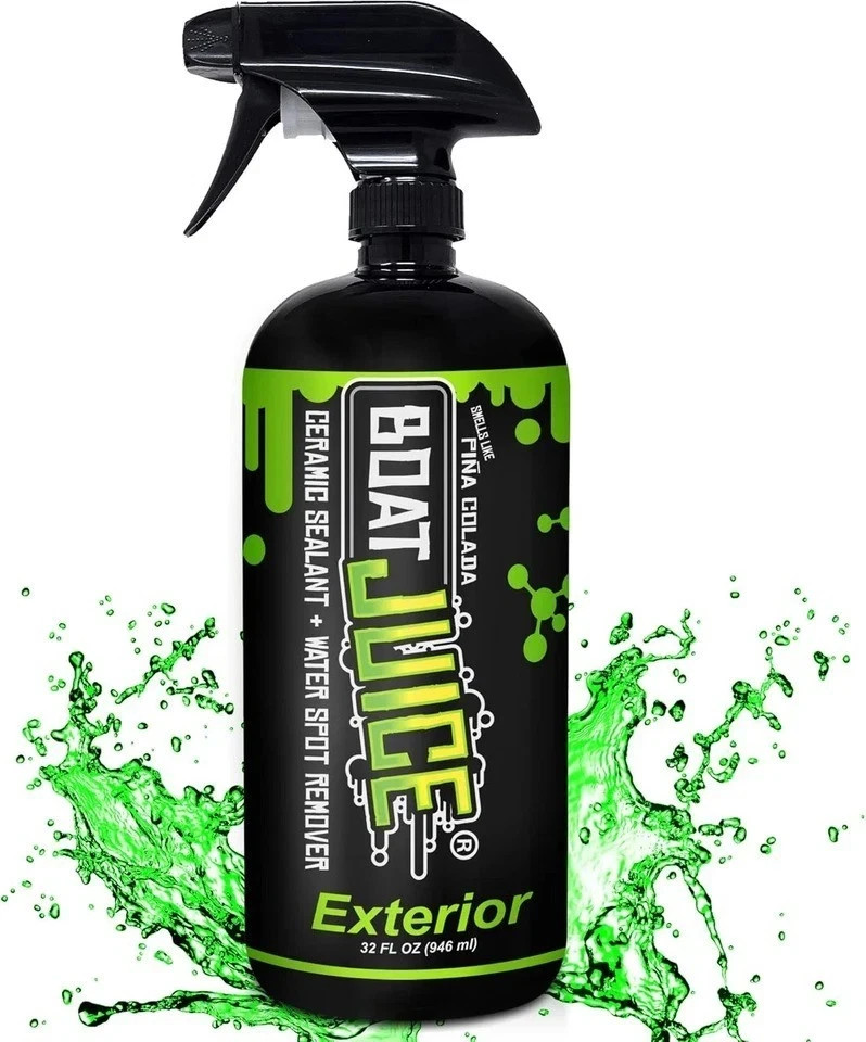 Boat Juice 32 Oz Spray Cleaner And Sio2 Ceramic Sealant For Glossy Finish