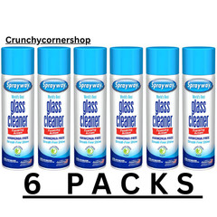 6 PACK Sprayway Glass Cleaner 23 oz Cans FAST Shipping CLEAN SHINE, FRESH SCENT