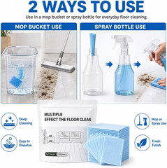 Floor Cleaning Tablets, 100 Pcs Multiple Effect the Floor Clean,Multi-Surface Fl