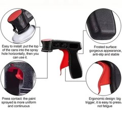 1Pc Portable Plastic Spray Paint Handle Universal Reusable Spray Gun Grip Tool