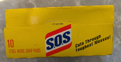 Vintage S.O.S Steel Wool Soap Pads Dated 1995 Unopened