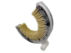 Curved Wash Brush for Exhaust Stack Pipes with Natural Tampico Fiber, 8-10