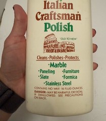 Italian Craftsman Polish Marble Paneling Furniture Slate Formica Stainless Steel