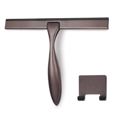 Hiware All-Purpose Shower Squeegee for Doors, 10-Inch, Bronze