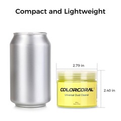 ColorCoral 2Pack Keyboard Cleaning Gel Kit Universal Dust Cleaner,Yellow
