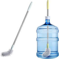 2 Pack 28″ Long Bottle Brush, 3 & 5 Gallon Bottle Cleaner Brush, Nylon Bristles