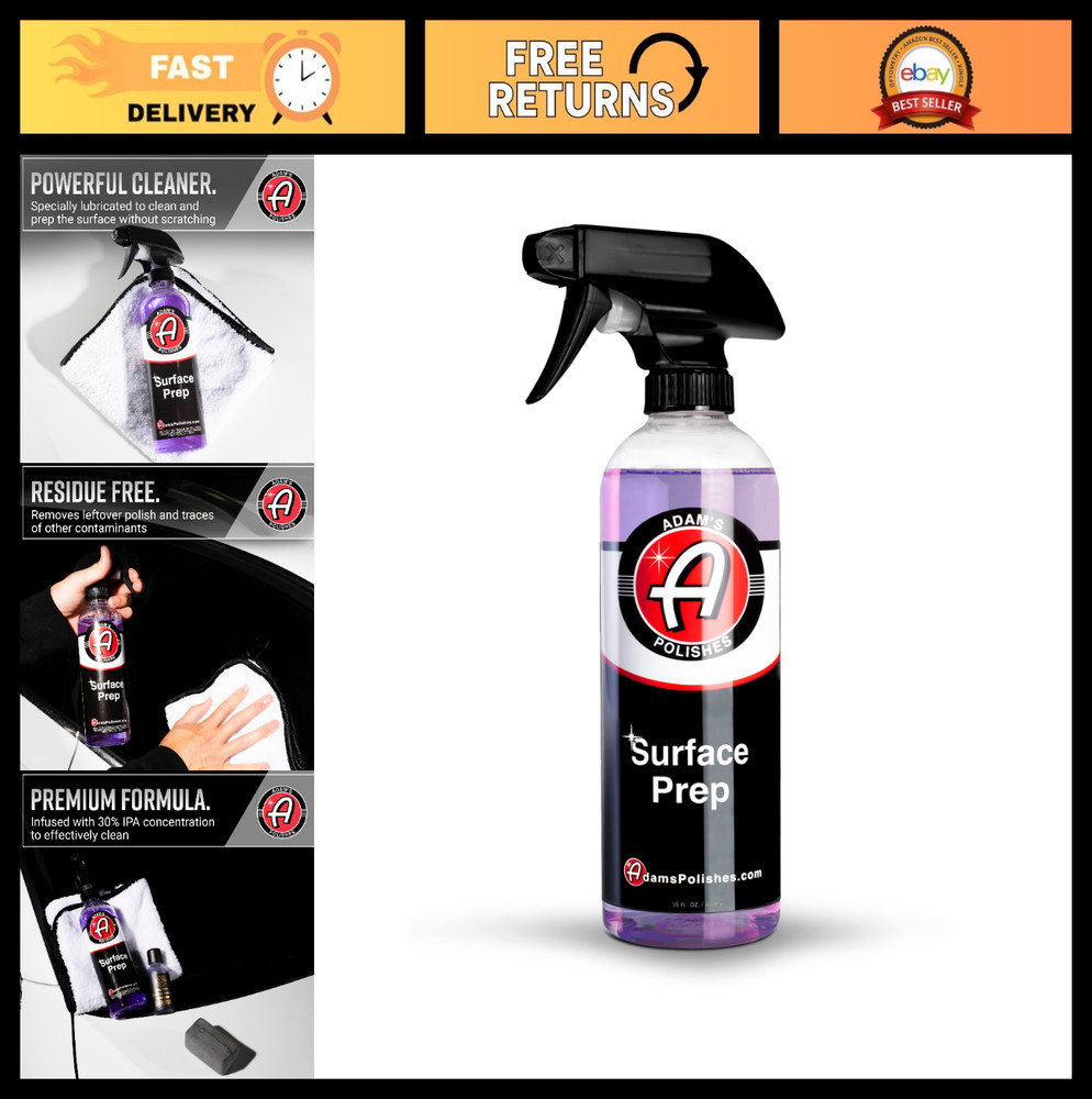 Surface Prep Spray 16oz – Auto Paint Cleanser for Ceramic Coating, Wax & Sealant