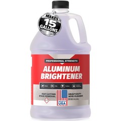 Concentrated Aluminum Brightener & Cleaner – Makes 15 Gallons – Removes Oxida…