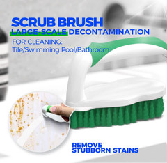 Holikme 7 Pack Deep Cleaning Brush Set, Scrub Pads with Scraper Tip for Pool