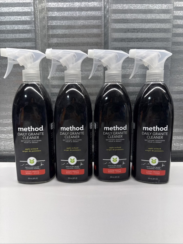 Method Daily Granite Cleaner Spray Apple Orchard Plant-Based 4 Pack