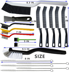 18Pcs Crevice Cleaning Brush Set, Cleaning Tools for Tight Spaces | All-Round Sm