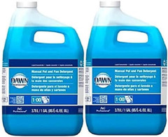 Dawn Professional Pot and Pan Detergent, Regular Scent, 1 Gallon (Case of 2)