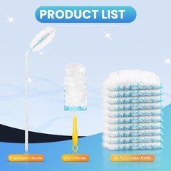 Duster Refills Compatible with Swiffer® Duster, 60 Count Heavy Duty Duster Re…