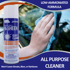 Somaca Hi Sheen Glass Cleaner, Windows, Mirrors, Chrome Stainless Steel, 1 Cans