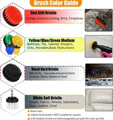 30Pcs Drill Brush Attachment Set,Drill Scrubber Brush Kit Include Scrub Pads, Sp