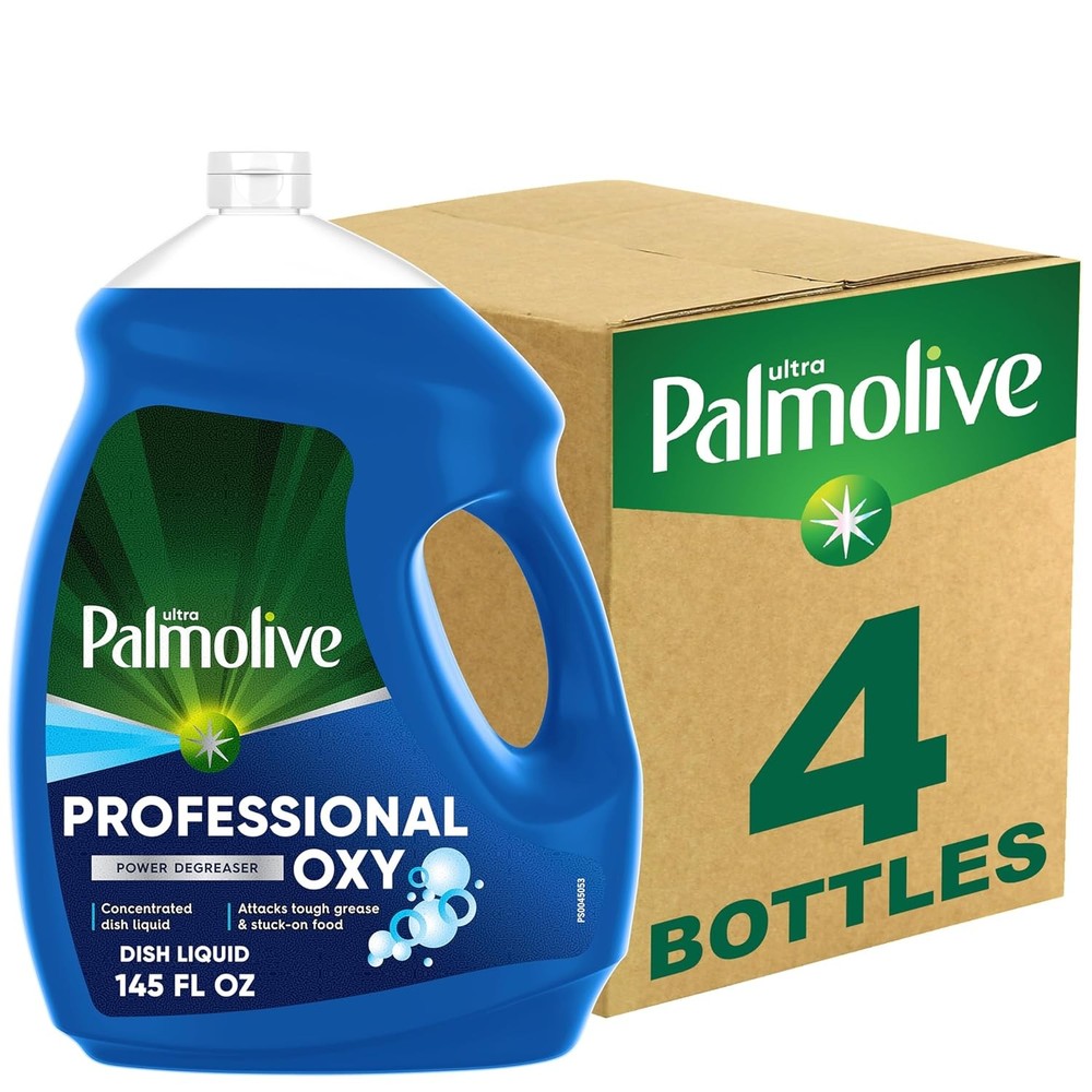 Palmolive Professional Dishwashing Liquid Dish Soap, Oxy Power Degreaser – 145 F