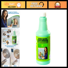Hard Water Stain Remover – 20.3oz Powerful Cleaner for Glass, Tile & Shower