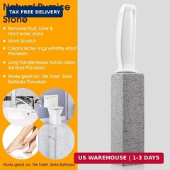 Kadden 2 Pack Pumice Stone Toilet Bowl Cleaner with Handle, Hard Water Ring Remo