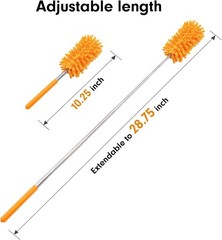Microfiber Duster with Extendable Pole – 2 Replaceable Heads for Every Surface