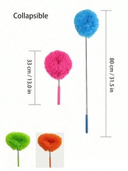 Microfiber Ceiling Fan Duster Reusable Cleaning Brush for Blinds Furniture Car