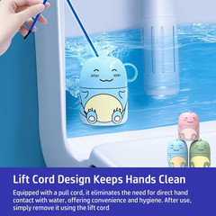 Cute Dinosaur-Shaped Toilet Bowl Cleaner Bottle, Bathroom Toilet Tank Cleaner wi