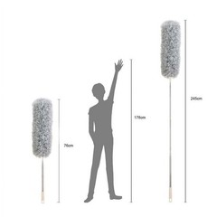 Dusters for cleaning duster with extension pole Bendable Head Long Handle