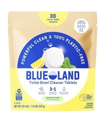 NEW Blueland Toilet Bowl Cleaner Tablets, Lemon Mint, 30-count