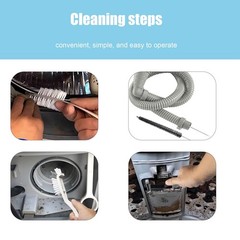Washing Machine Cleaning Brush,Dryer Vent Cleaner Kit,Crevice Brush for Bathroom