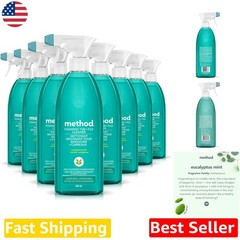 Method Foaming Tub Tile Cleaner 8pk 28oz Eucalyptus Mint Plant-Based Bleach-Free