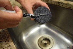 Scratch Pro Kit For Polishing And Repairing Stainless Steel Sinks, Wit